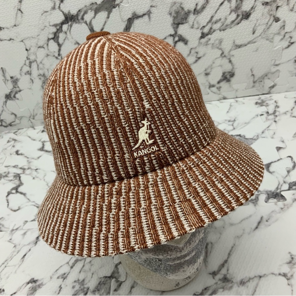 Kangol Contour Wave Brown | Beige Casual Bucket Hat